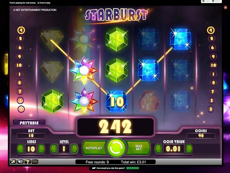 Игровой автомат Starburst